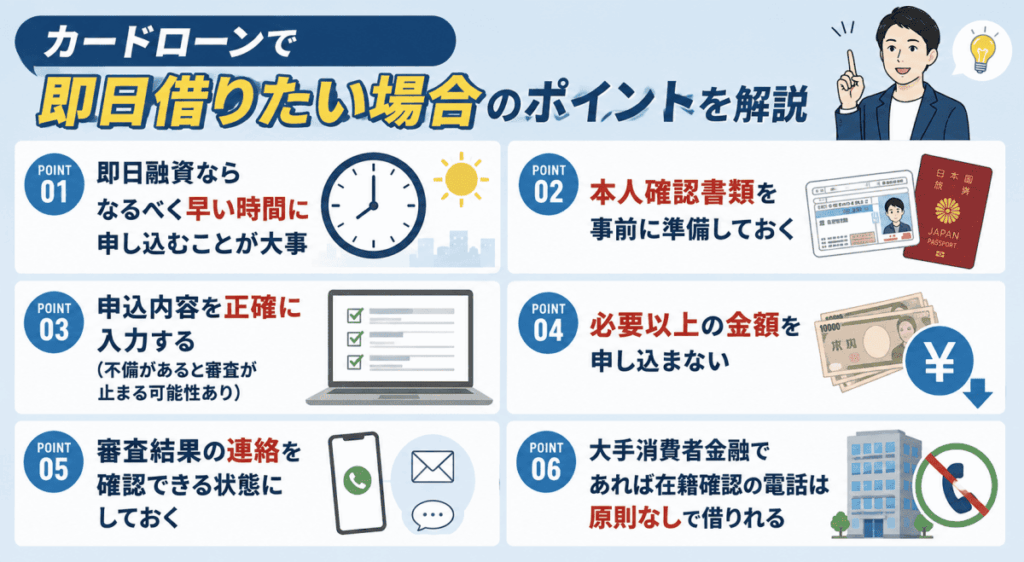 即日借りるポイント解説画像