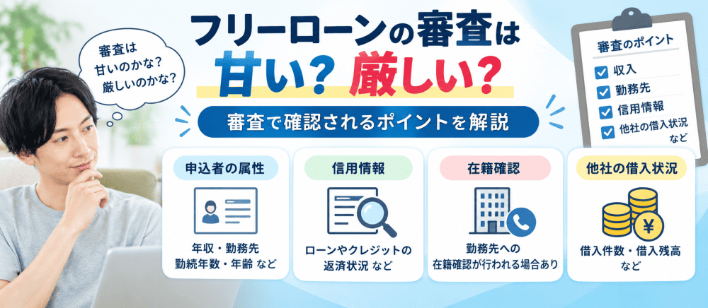 フリーローン審査は甘いのか?ポイント解説画像