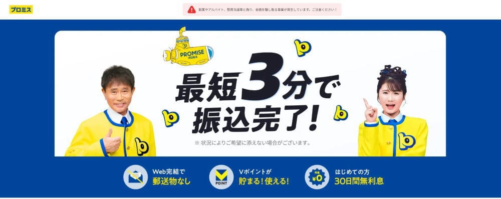 プロミスHP画像
