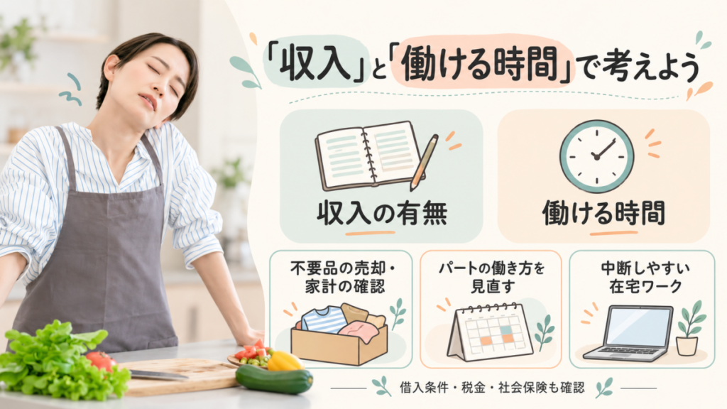 疲れている主婦の画像